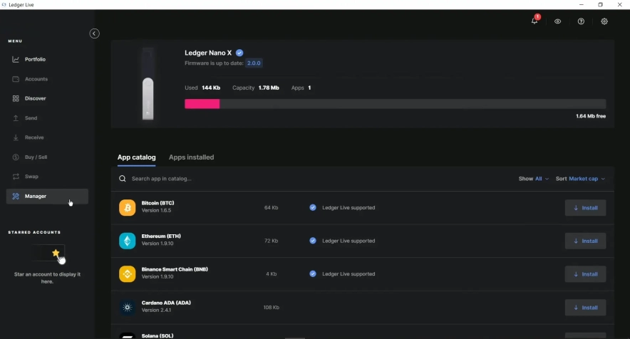 Добавление криптовалют в кошелек