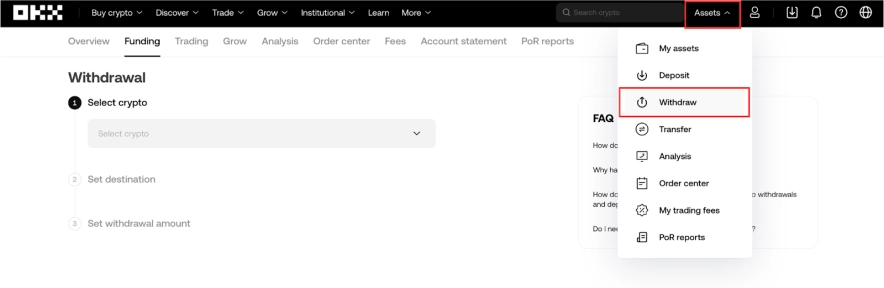 Как и где найти хеши транзакций на бирже OKX