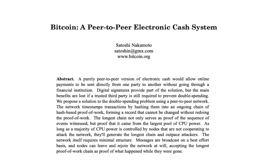 Появление Сатоши Накамото