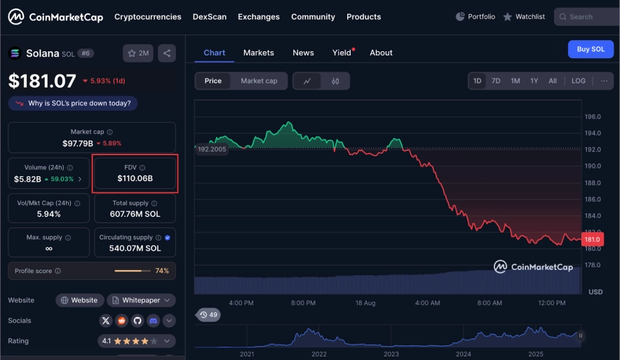 Что такое полностью разводненная стоимость (FDV)?