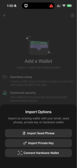 Как восстановить доступ к уже существующему кошельку Phantom