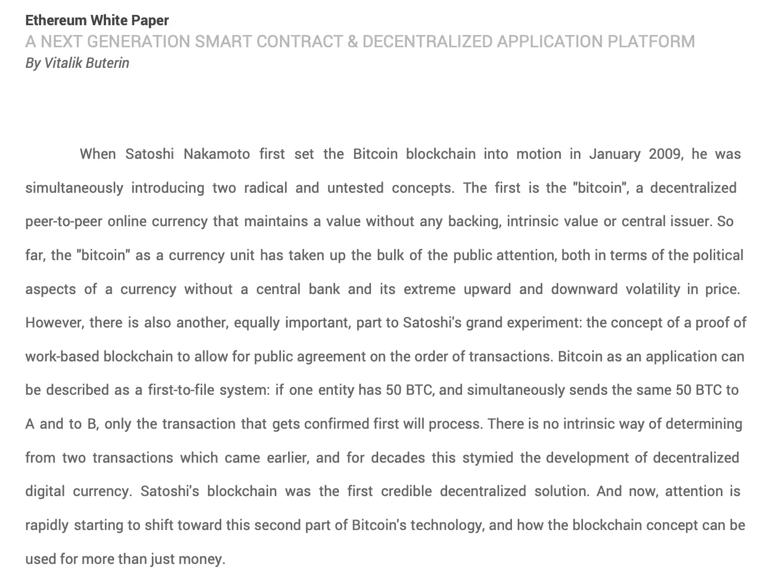 Whitepaper Ethereum