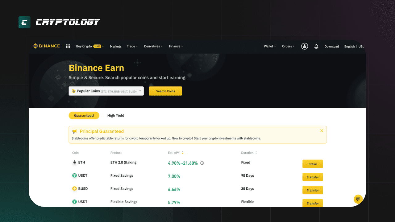 Binance Earn