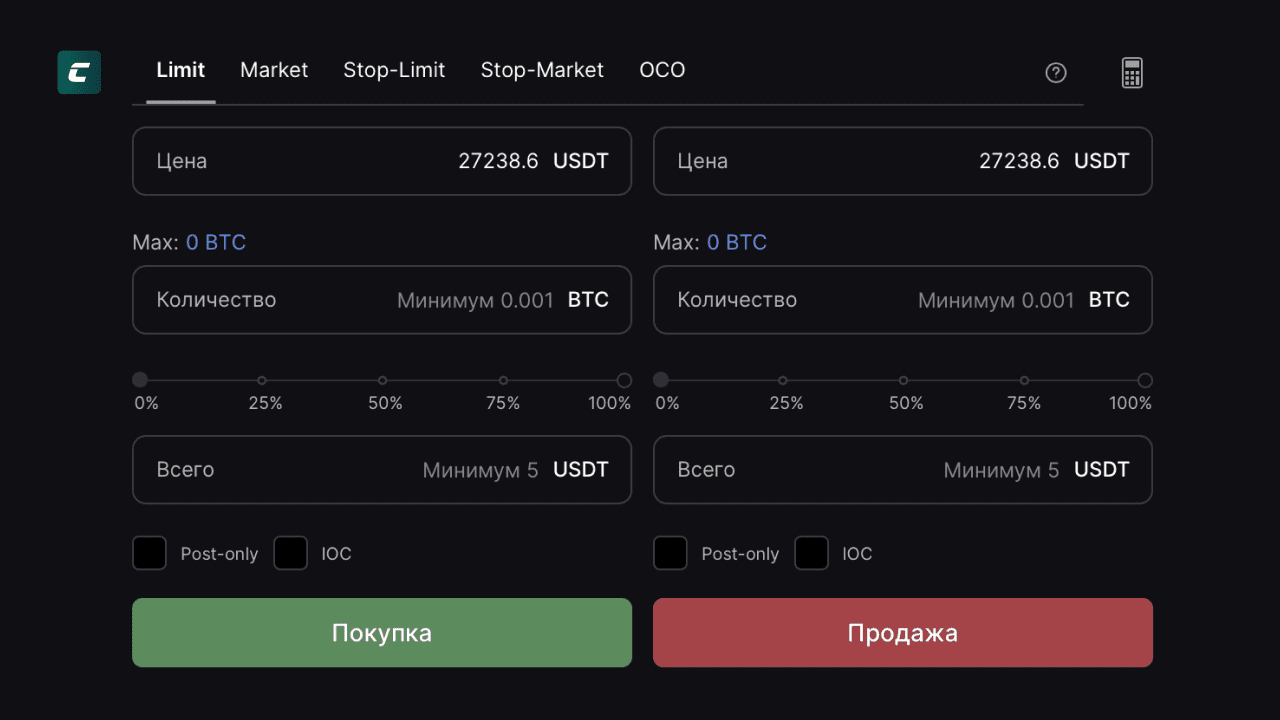 Выбор кредитного плеча для торговли фьючерсными контрактами на бирже WhiteBit